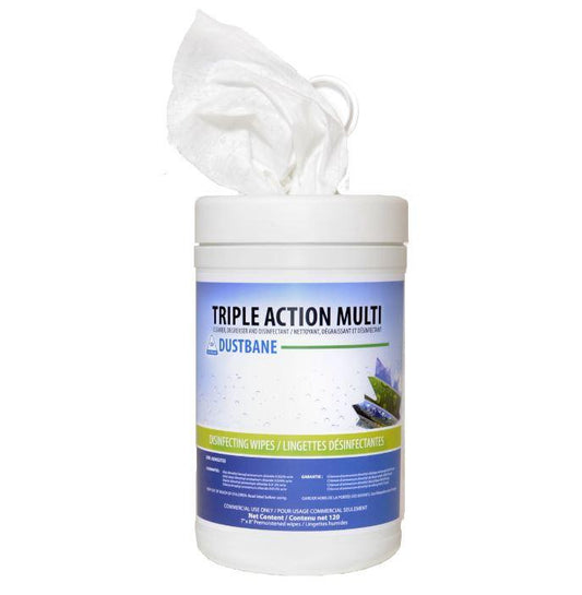 TRIPLE ACTION WIPES 120-CT